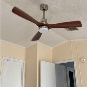 52 Inch Solid Wood Ceiling Fans Indoor with Light